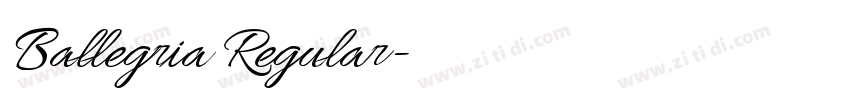 Ballegria Regular字体转换 Ballegria Regular字体转换
